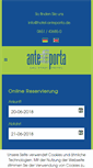 Mobile Screenshot of hotel-anteporta.de